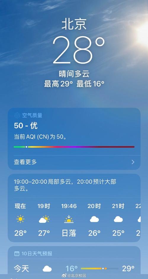 今明天北京晴或多云为主 气温继续攀升明天最高温可达28℃