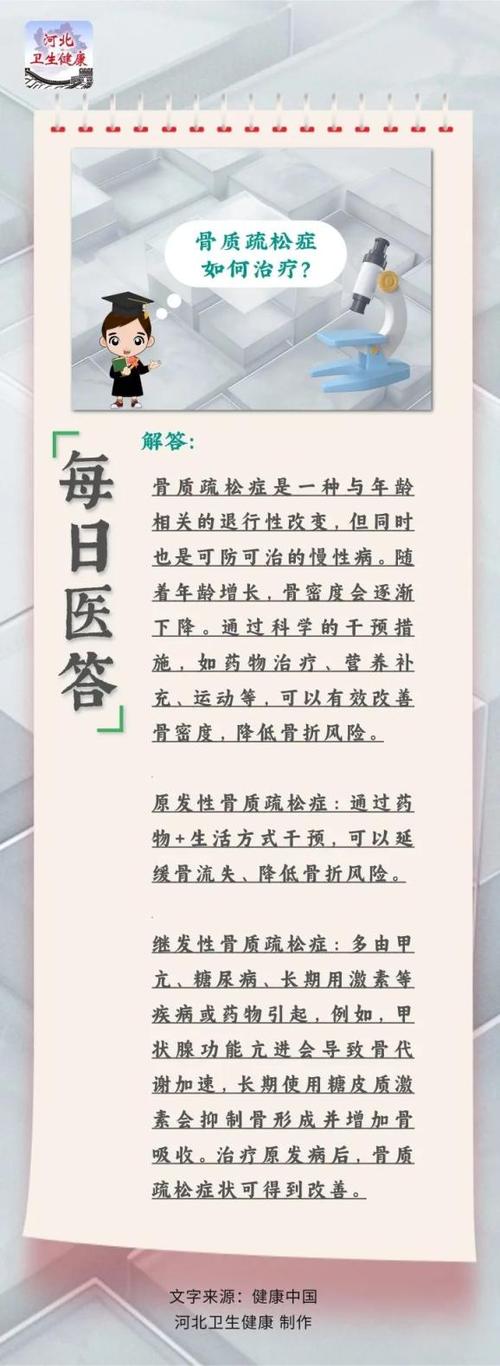 科普有我|得了骨质疏松症,如何治疗?医生提醒避免这类运动