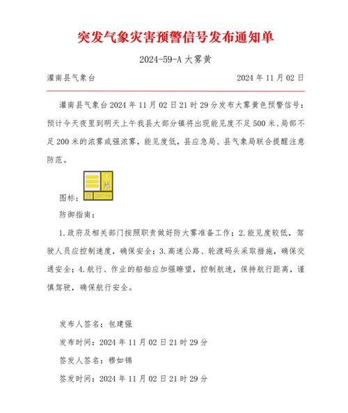 甘肃省肃北蒙古族自治县发布大雾黄色预警_1