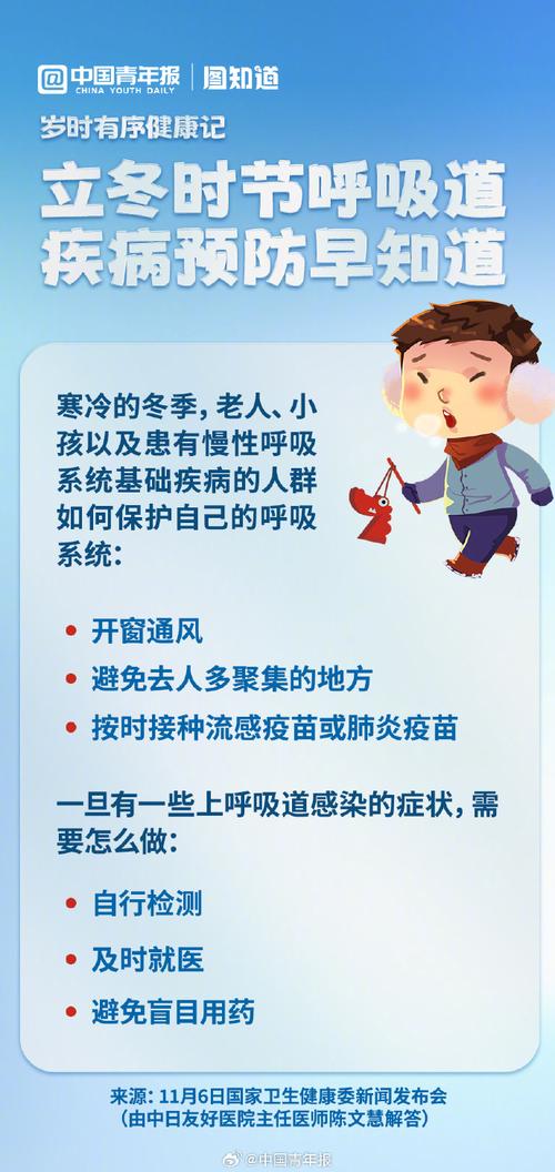 秋冬季,老年人要预防这些呼吸道疾病
