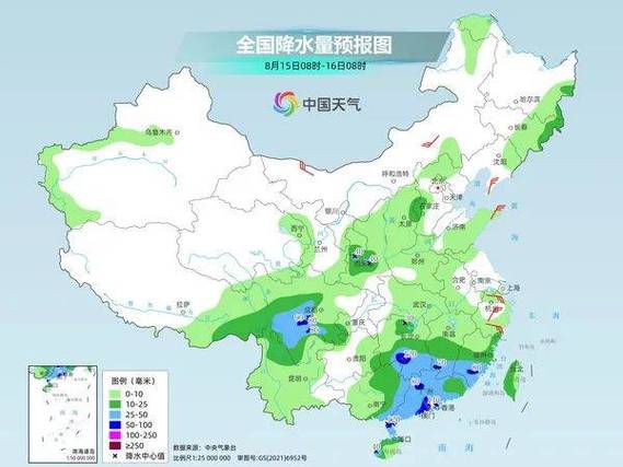 西北地区华北地区多阵雨雷阵雨 广东福建沿海等有较强降水