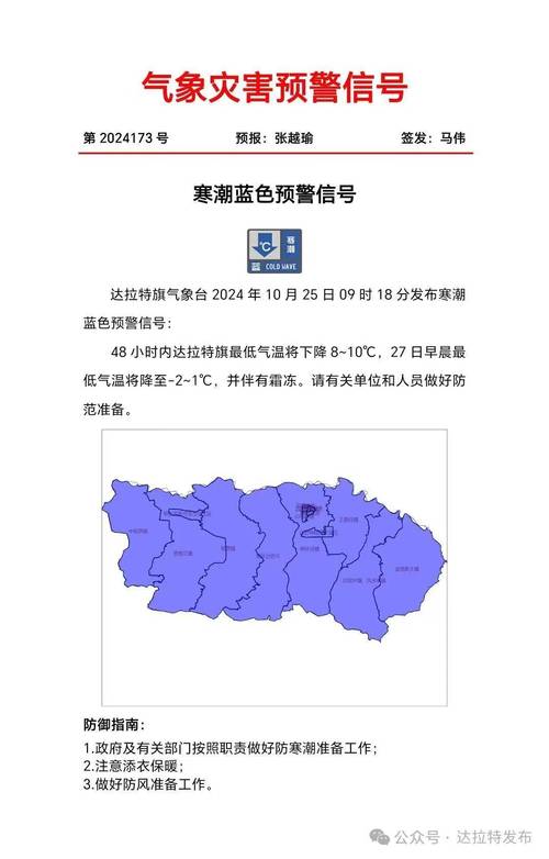 四川省平武县发布霜冻蓝色预警