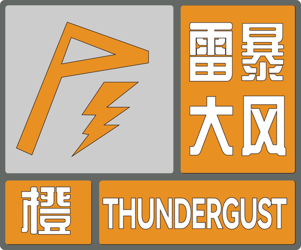 河南省嵩县发布雷暴大风橙色预警